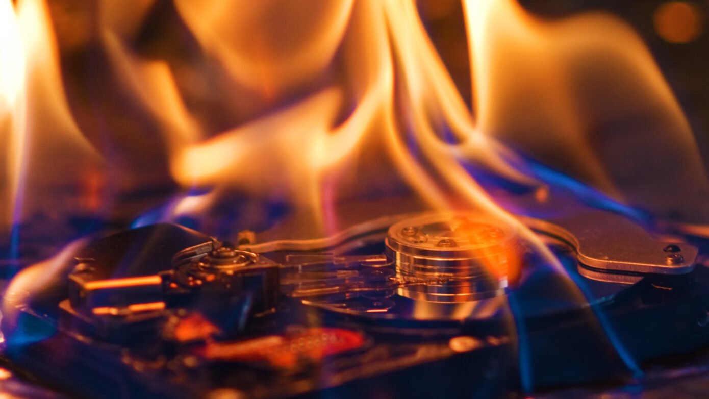 destroying a hard drive